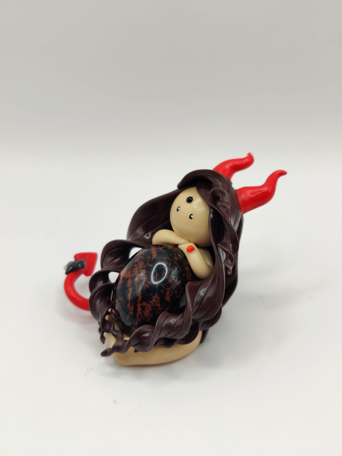 Diablesse de protection - Obsidienne acajou