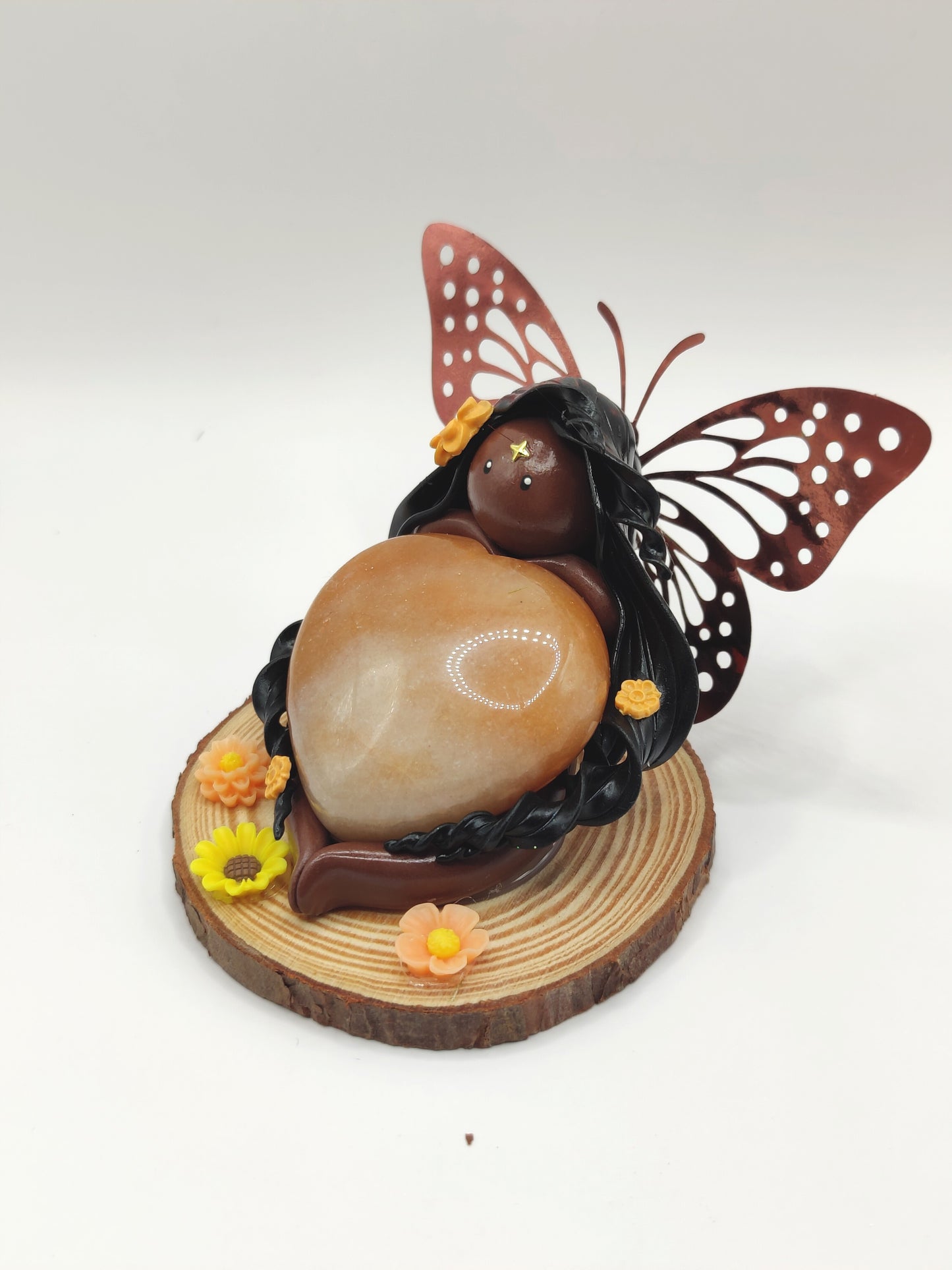 Fée des fleurs - Aventurine orange