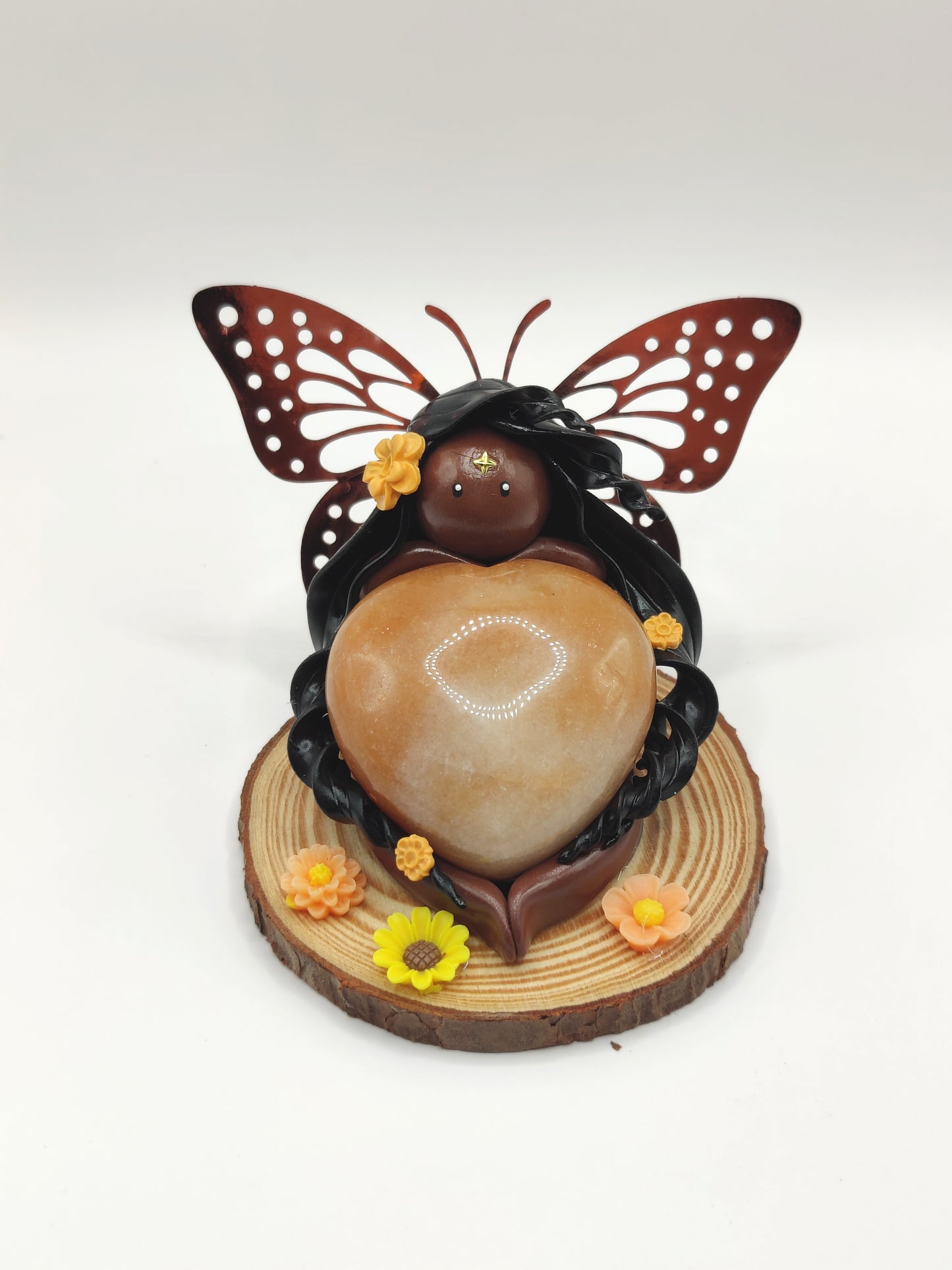 Fée des fleurs - Aventurine orange