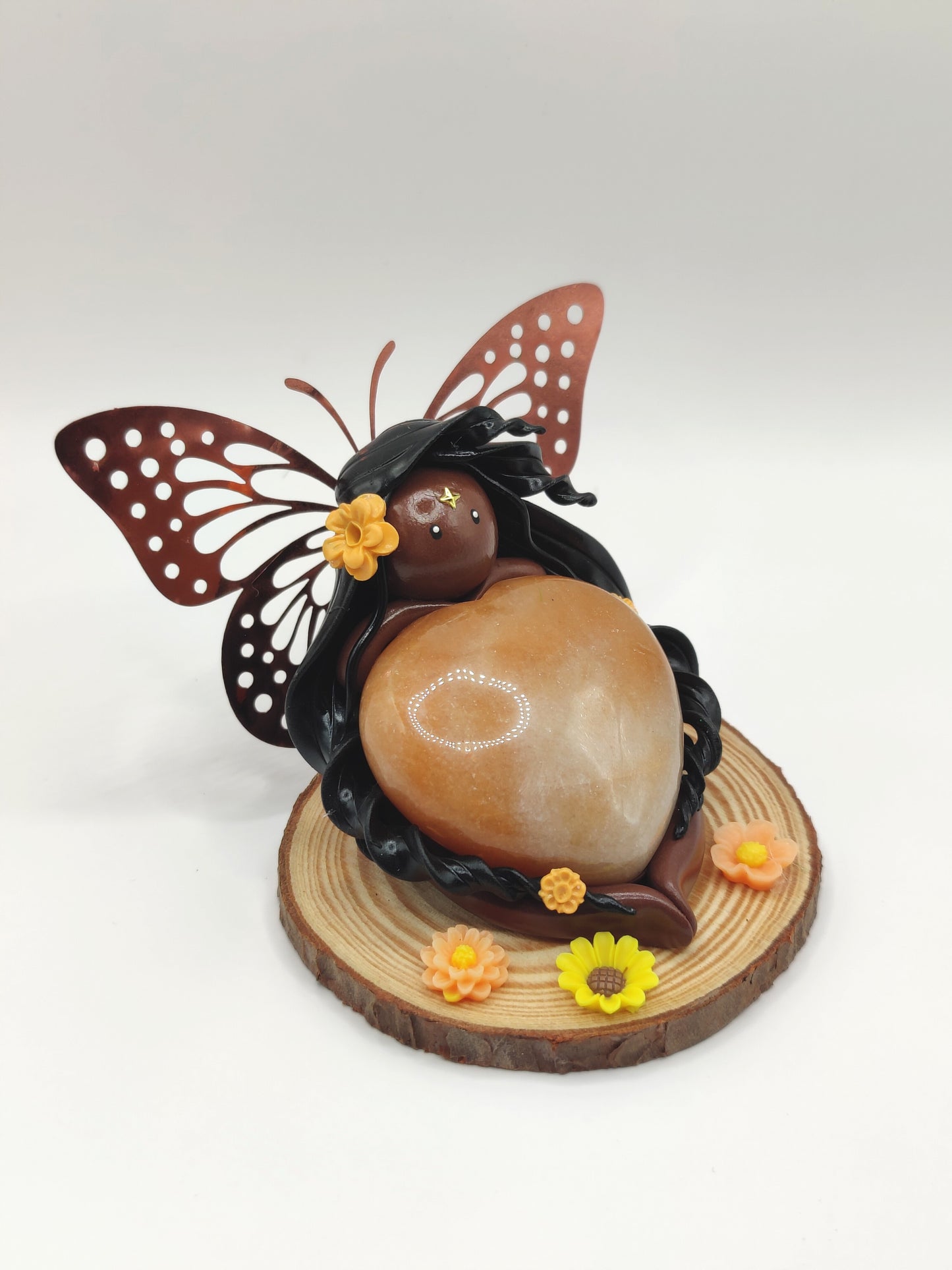 Fée des fleurs - Aventurine orange