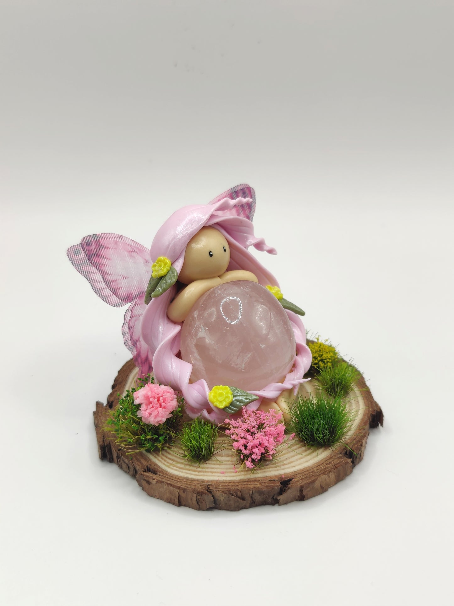 Fée des fleurs - Quartz rose