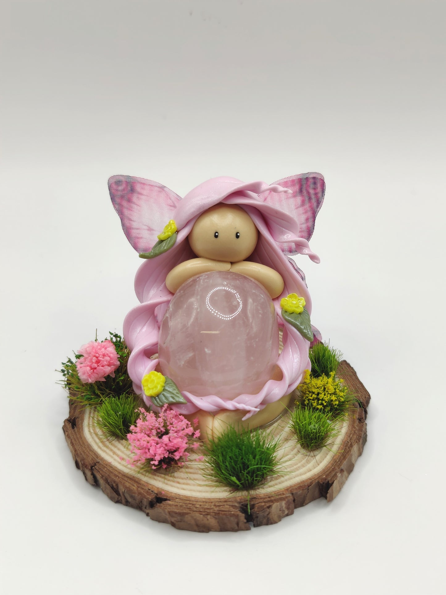 Fée des fleurs - Quartz rose