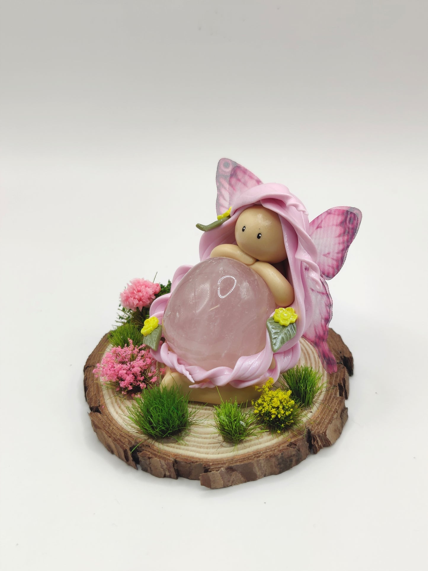 Fée des fleurs - Quartz rose