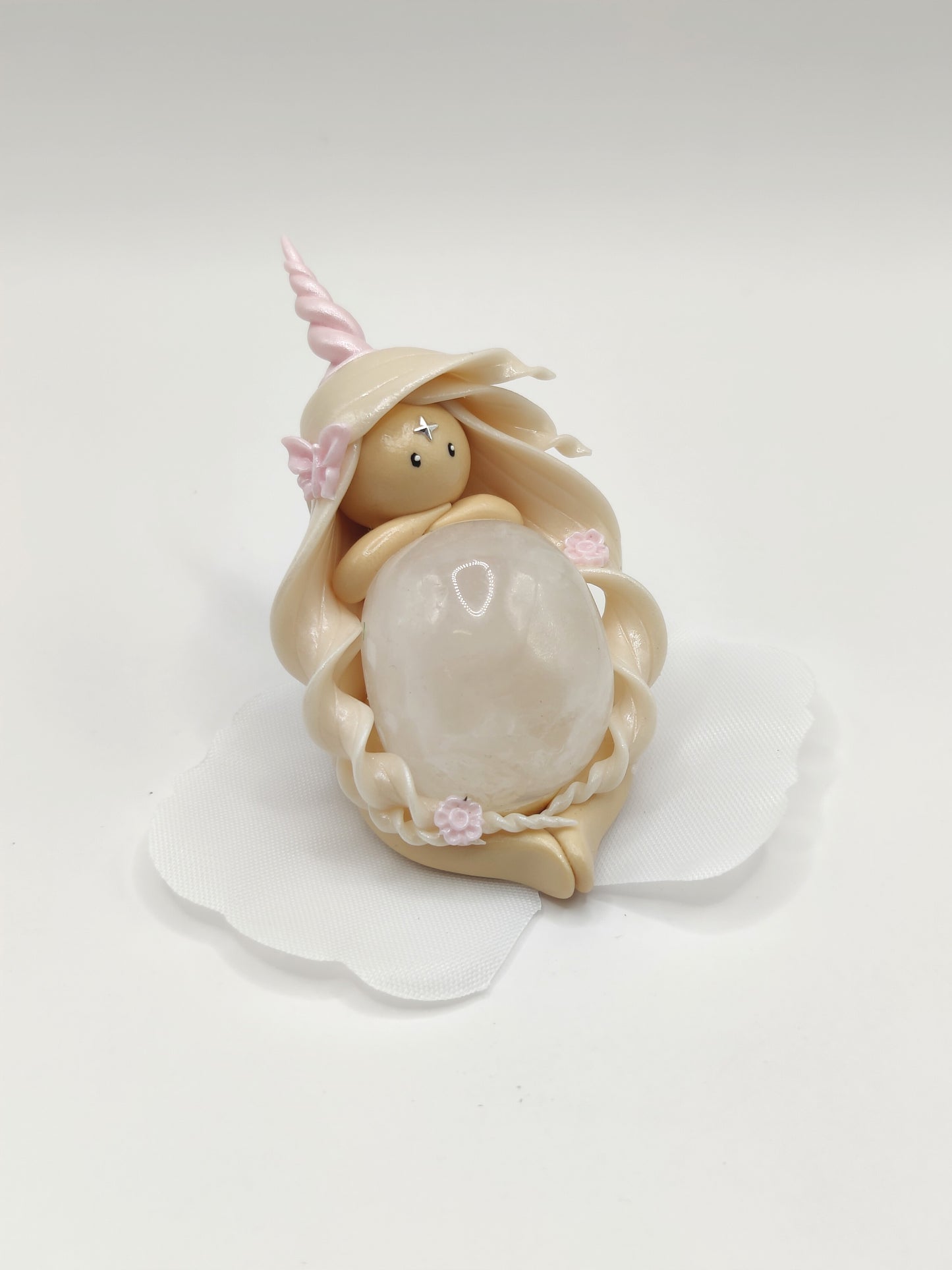 Nymphe Licorne - Cristal de roche