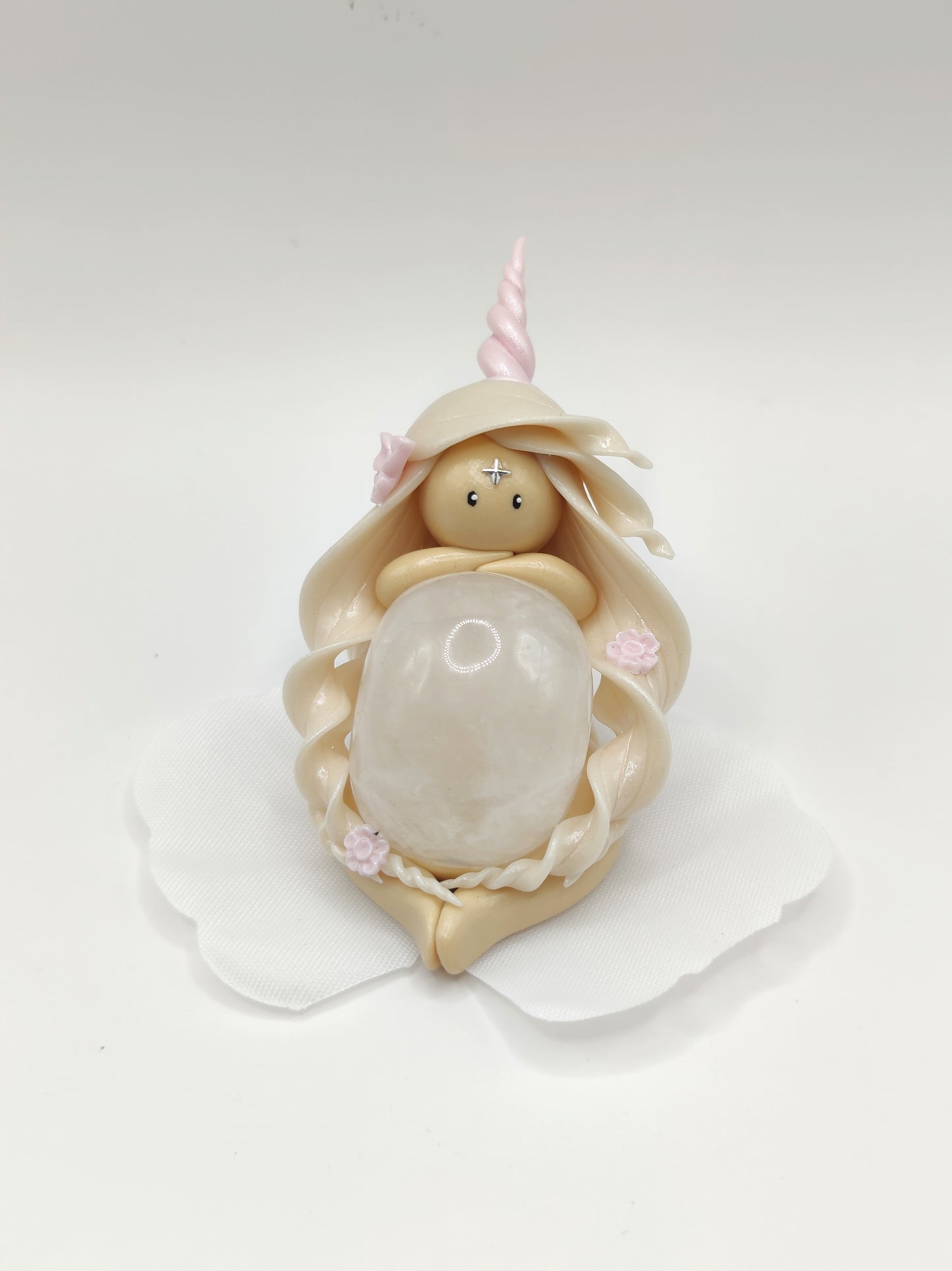 Nymphe Licorne - Cristal de roche