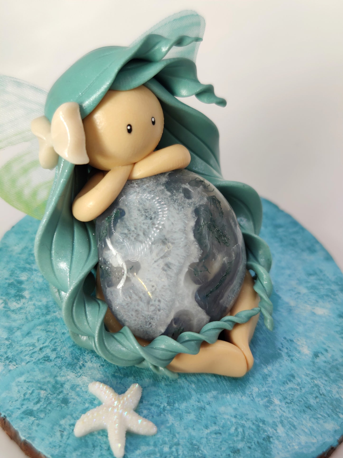 Fée des océans - Agate mousse