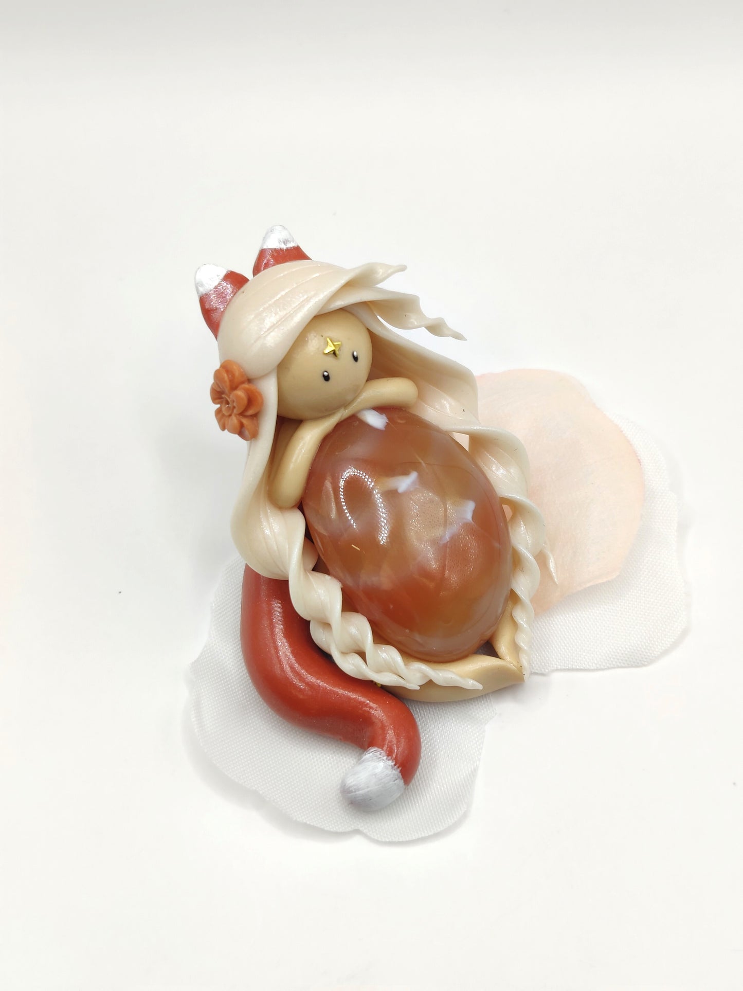 Renarde de courage - Cornaline