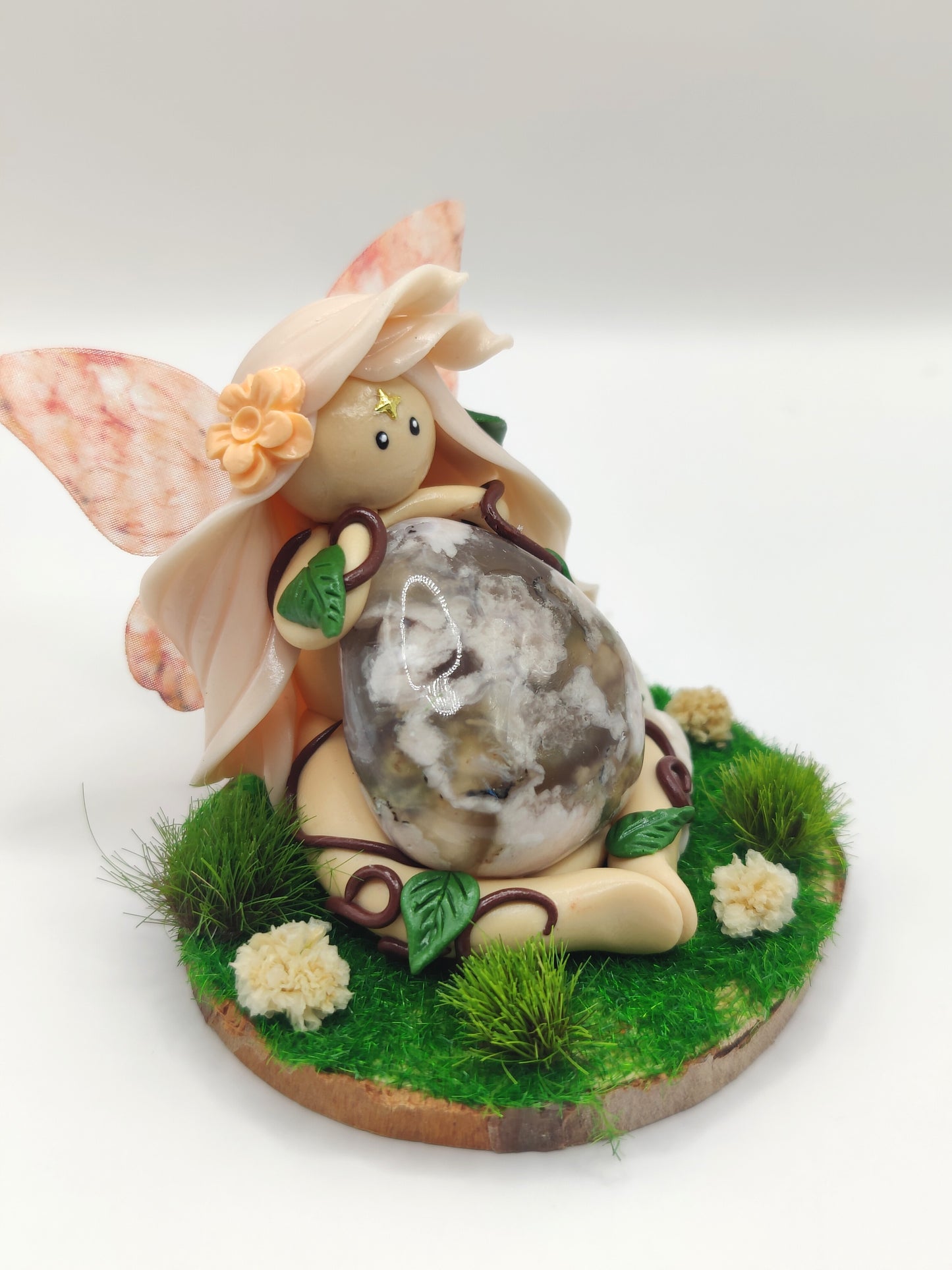 Fée de la forêt - Agate fleurs