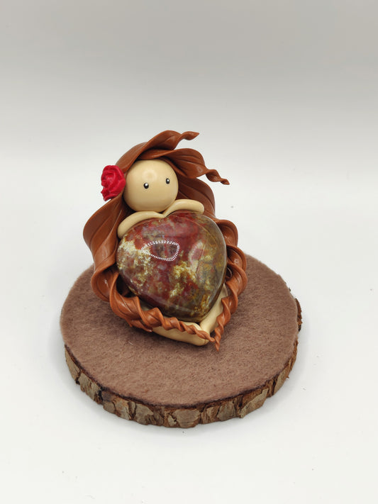 Nymphe de force- Jaspe breschia