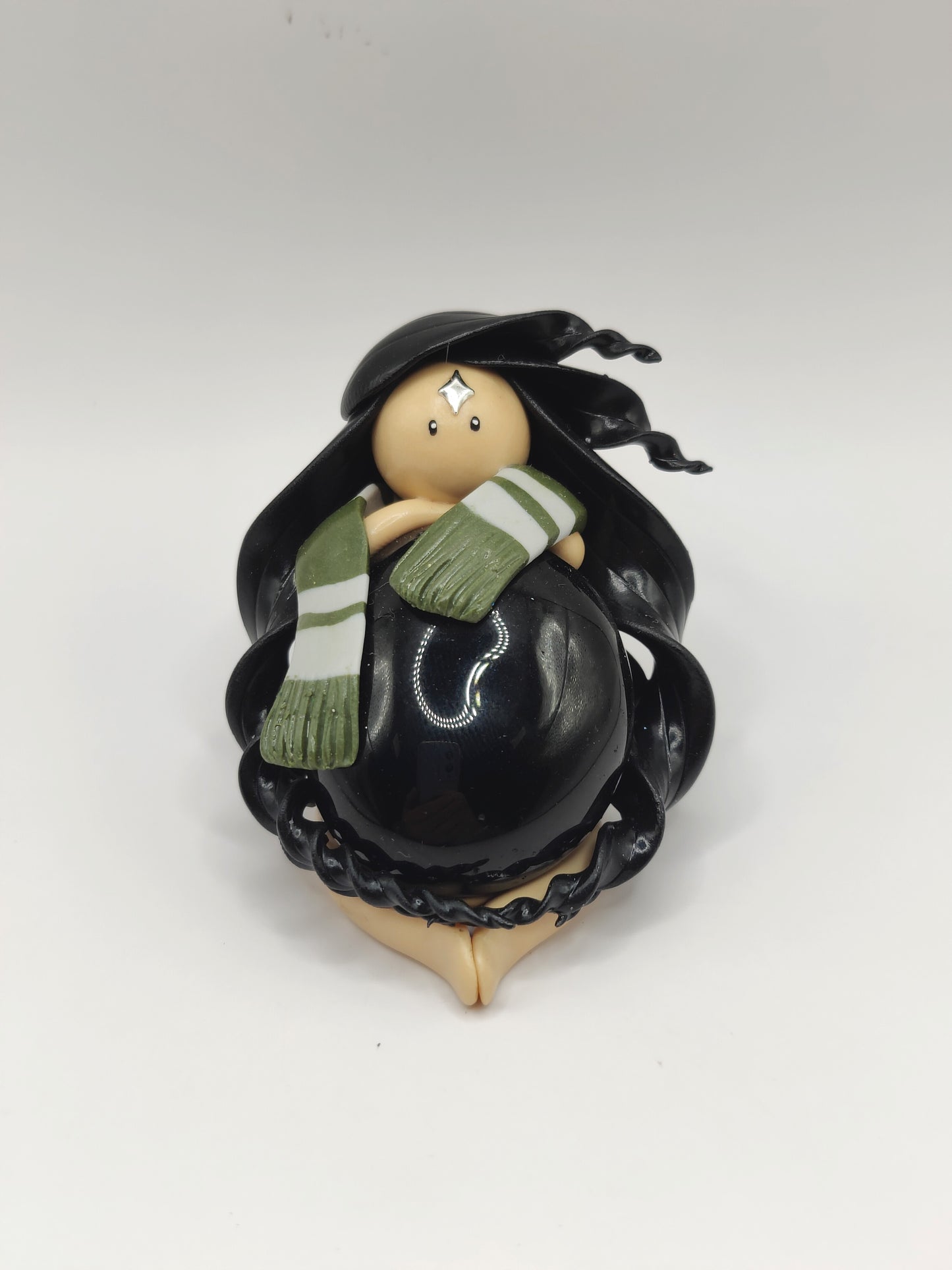 Nymphe Serpentard - Obsidienne noire