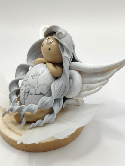 Ange blanc - Howlite