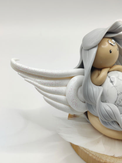 Ange blanc - Howlite