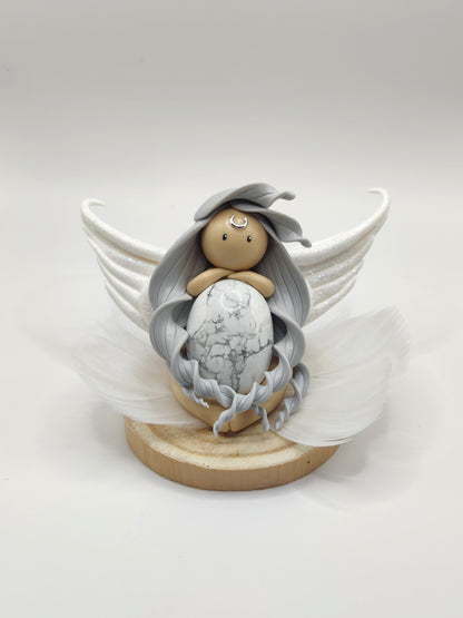 Ange blanc - Howlite