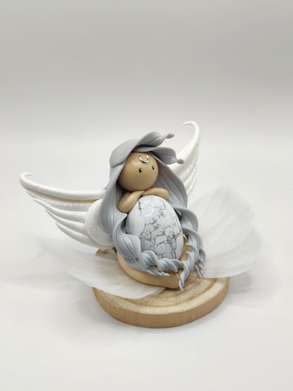 Ange blanc - Howlite