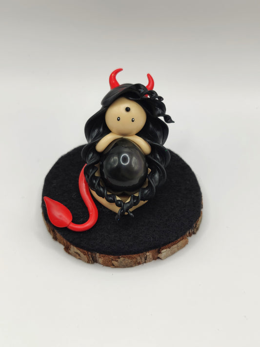 Diablesse de protection - Obsidienne œil céleste