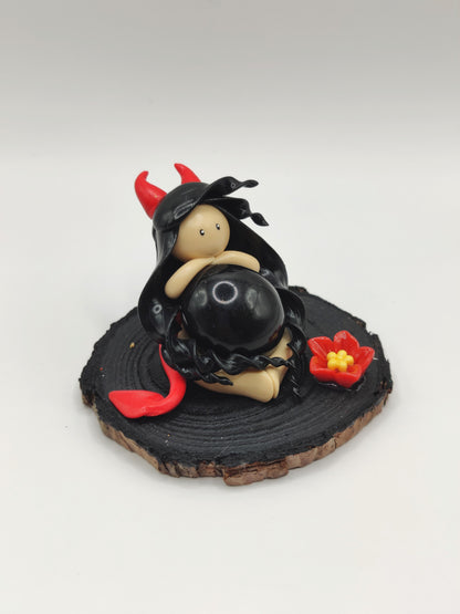 Diablesse de protection - Obsidienne noire