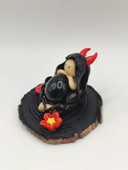 Diablesse de protection - Obsidienne noire