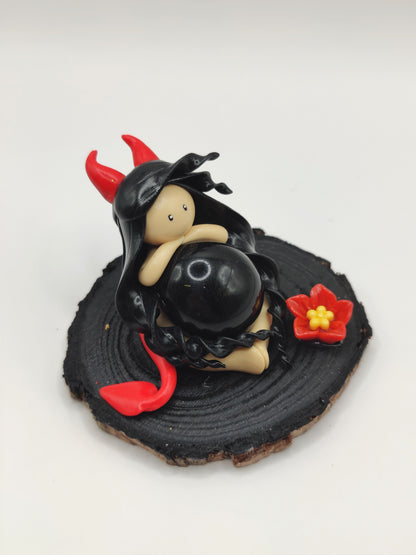 Diablesse de protection - Obsidienne noire