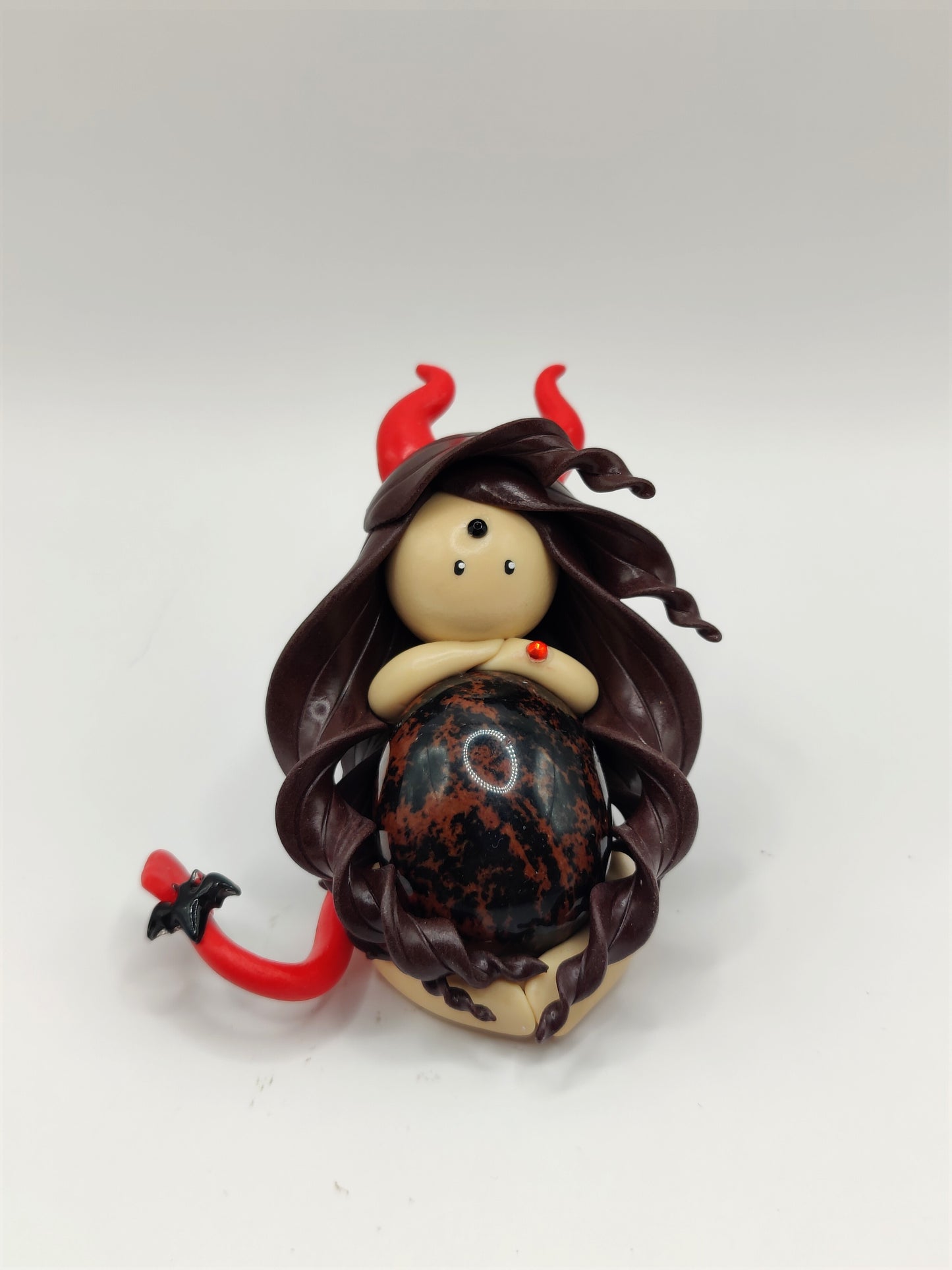 Diablesse de protection - Obsidienne acajou