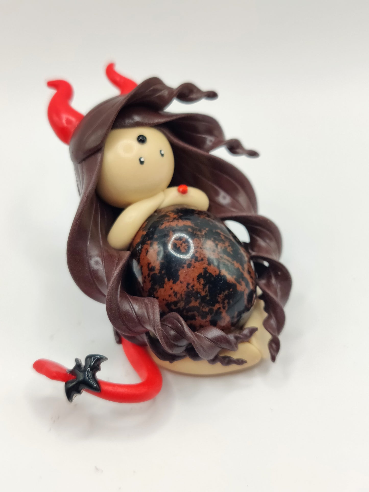 Diablesse de protection - Obsidienne acajou