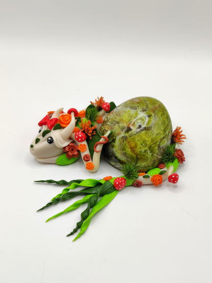 Dragon de la forêt - Opale verte