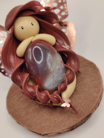 Fée papillon - Agate du Botswana