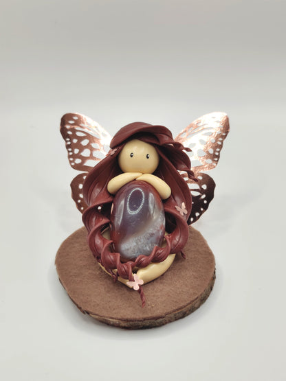 Fée papillon - Agate du Botswana