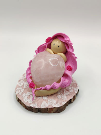 Nymphe de l'amour - Quartz rose