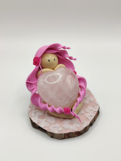 Nymphe de l'amour - Quartz rose