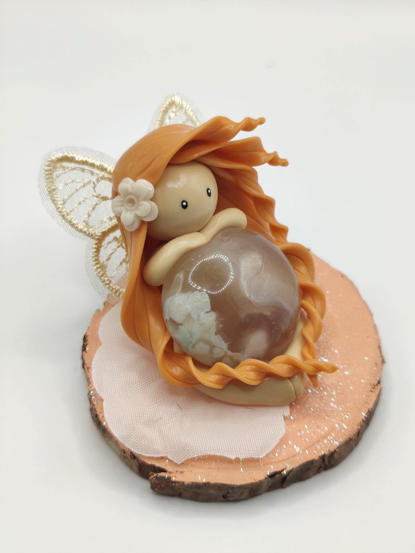Fée des fleurs - Agate fleurs de cerisier