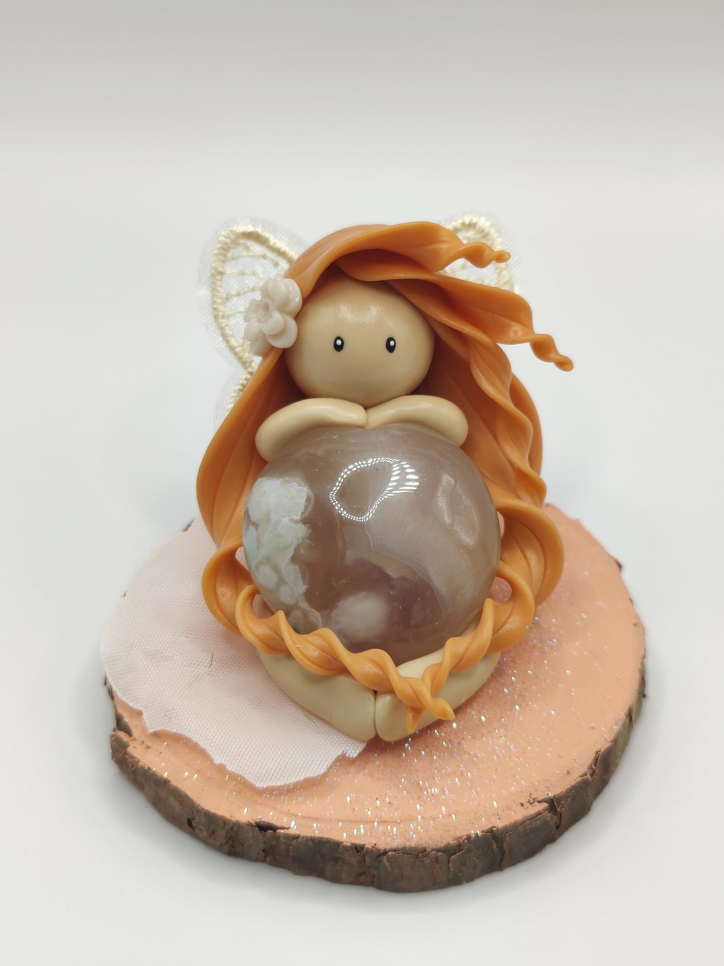Fée des fleurs - Agate fleurs de cerisier