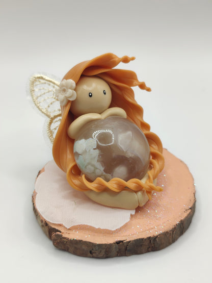 Fée des fleurs - Agate fleurs de cerisier