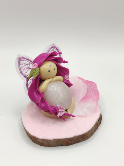 Fée des fleurs - Quartz rose