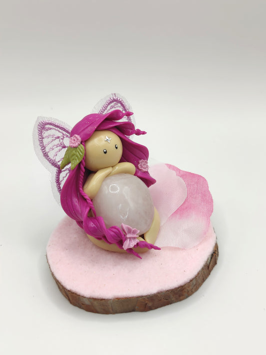Fée des fleurs - Quartz rose