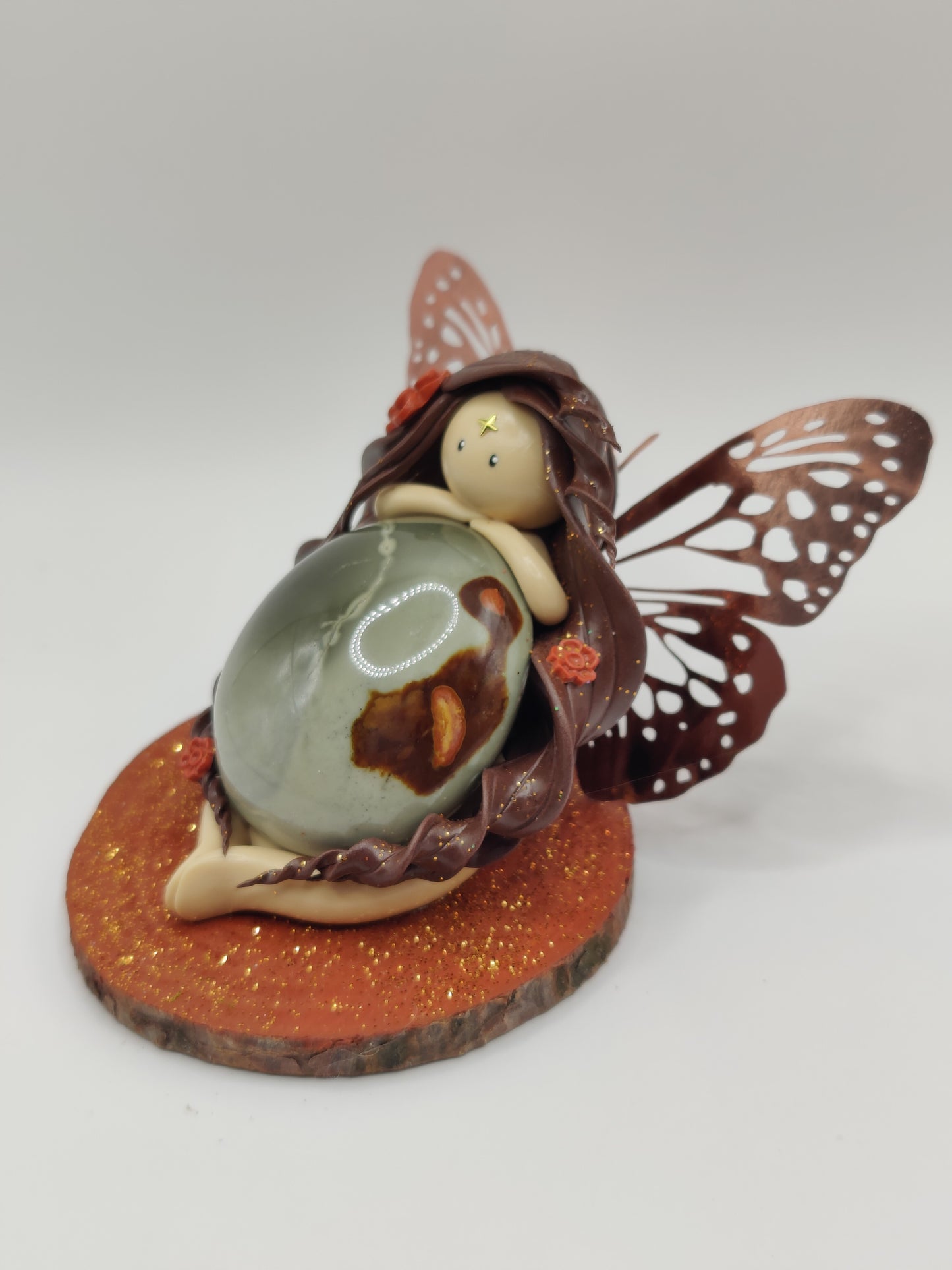 Fée de protection - Jaspe polychrome