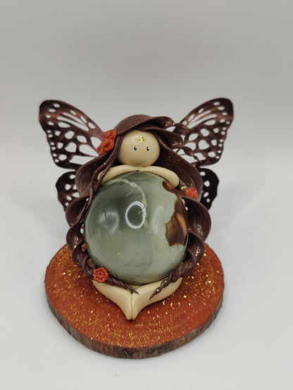 Fée de protection - Jaspe polychrome