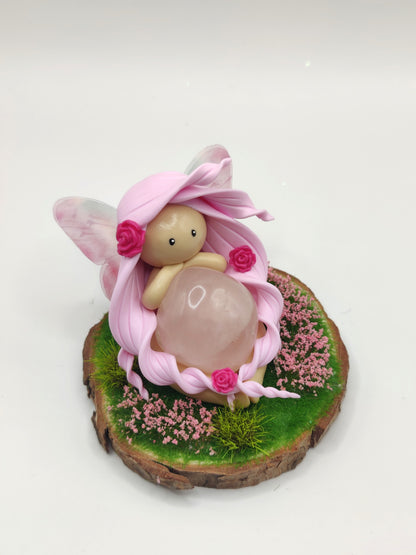 Fée du printemps - Quartz rose