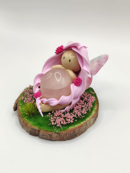 Fée du printemps - Quartz rose