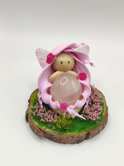Fée du printemps - Quartz rose