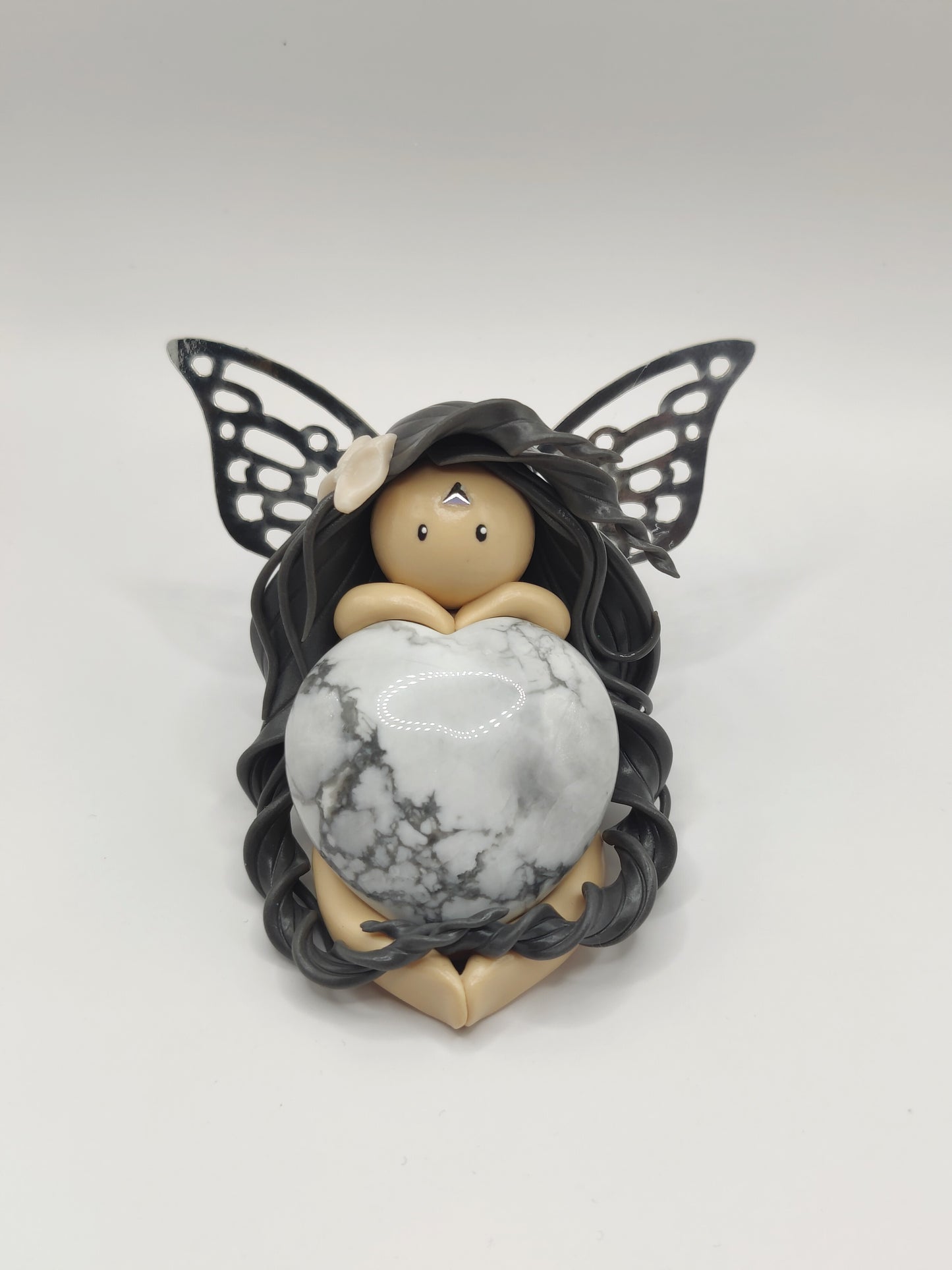 Fée de la sagesse - Coeur en Howlite