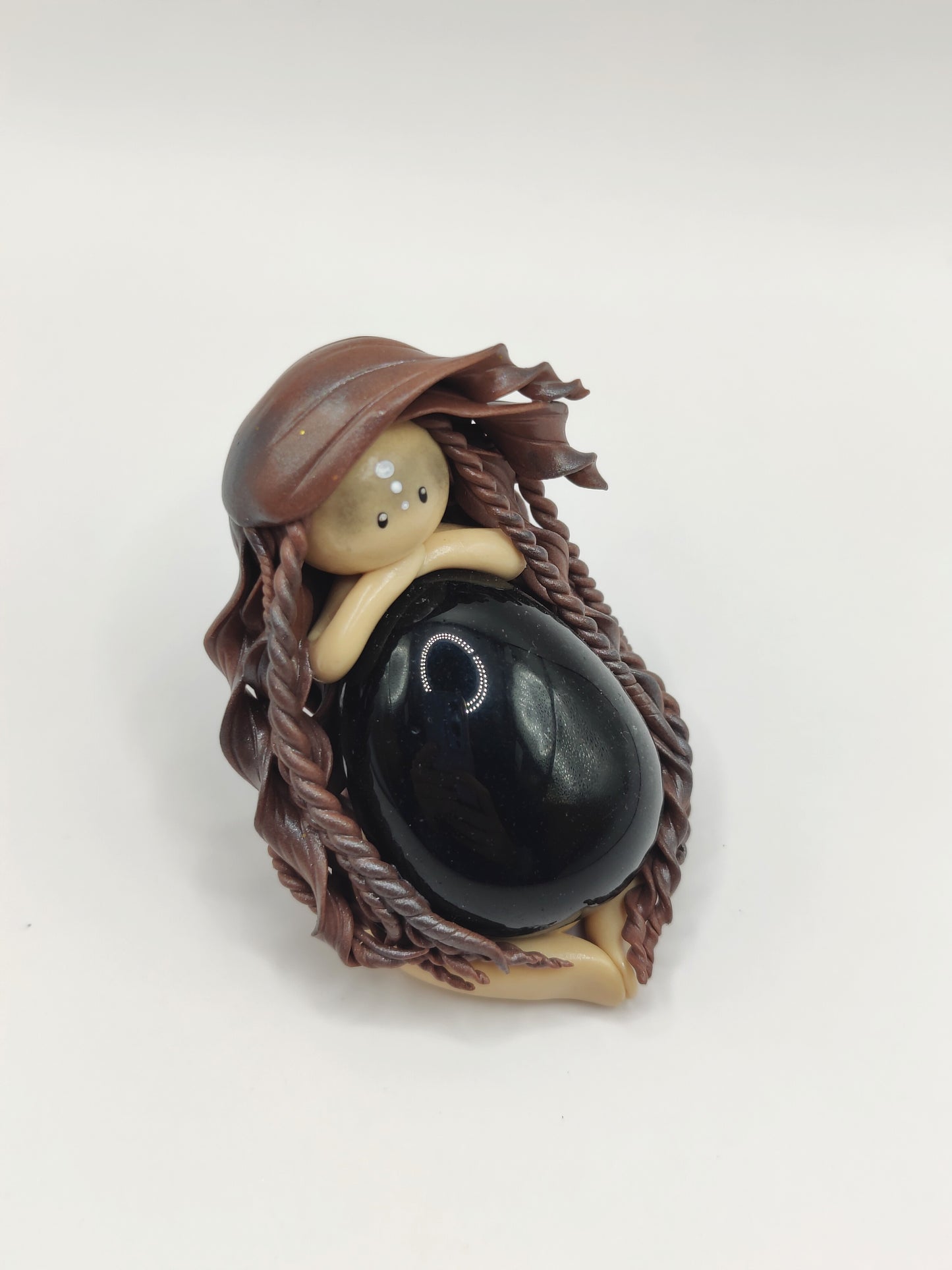 Guerrière Viking - Obsidienne noire