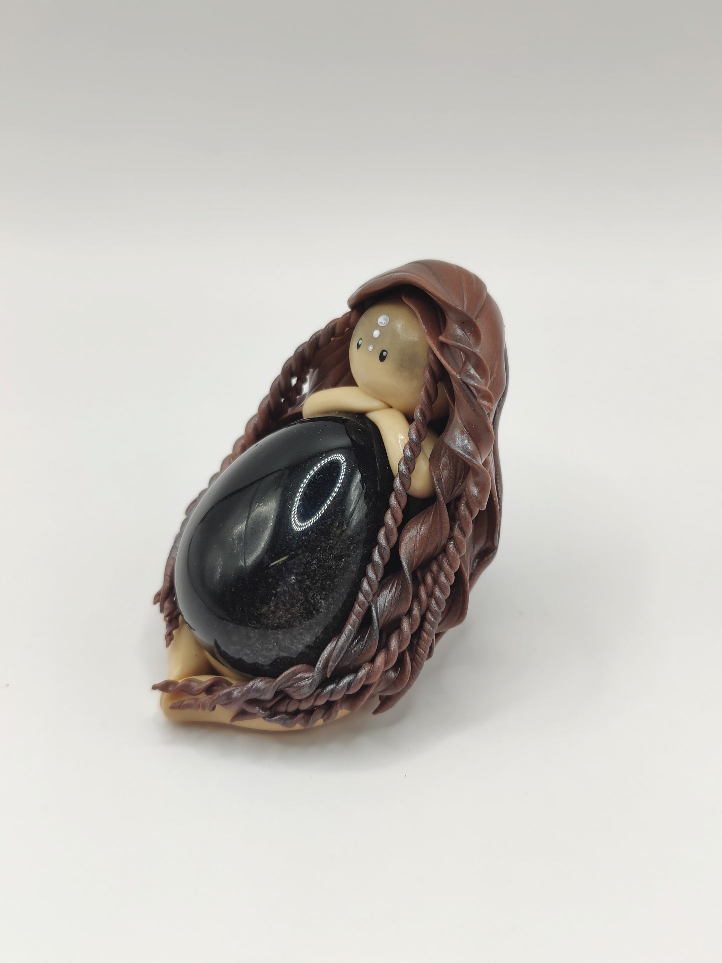 Guerrière Viking - Obsidienne noire