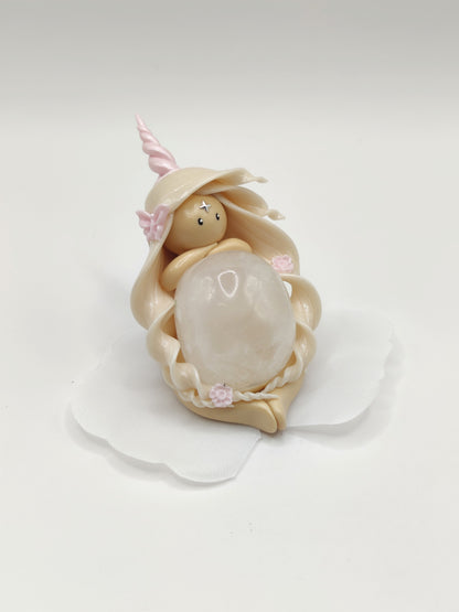 Nymphe Licorne - Cristal de roche