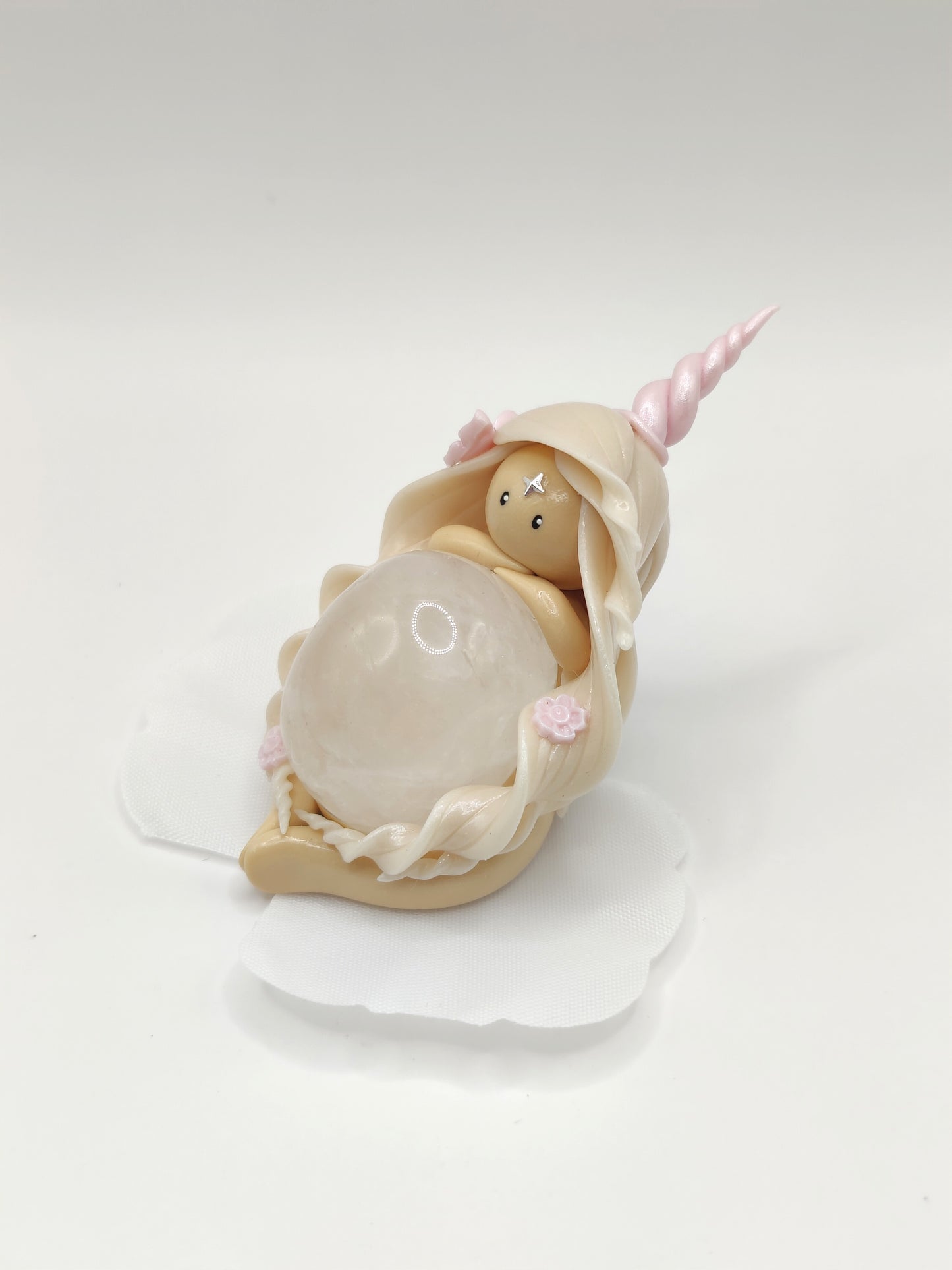 Nymphe Licorne - Cristal de roche