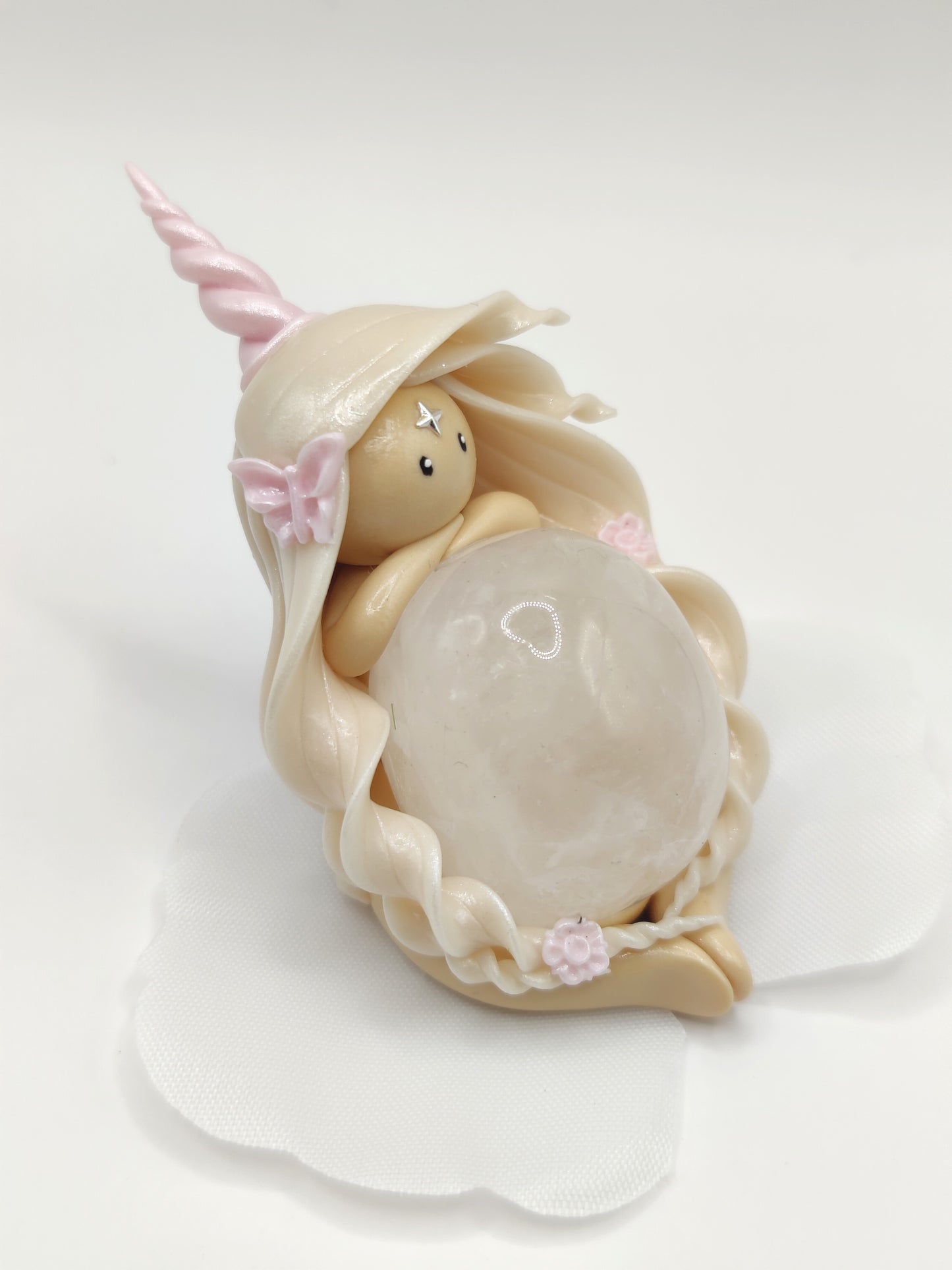 Nymphe Licorne - Cristal de roche