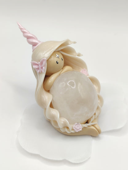 Nymphe Licorne - Cristal de roche