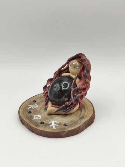 Guerrière viking - Cristal de roche fumé