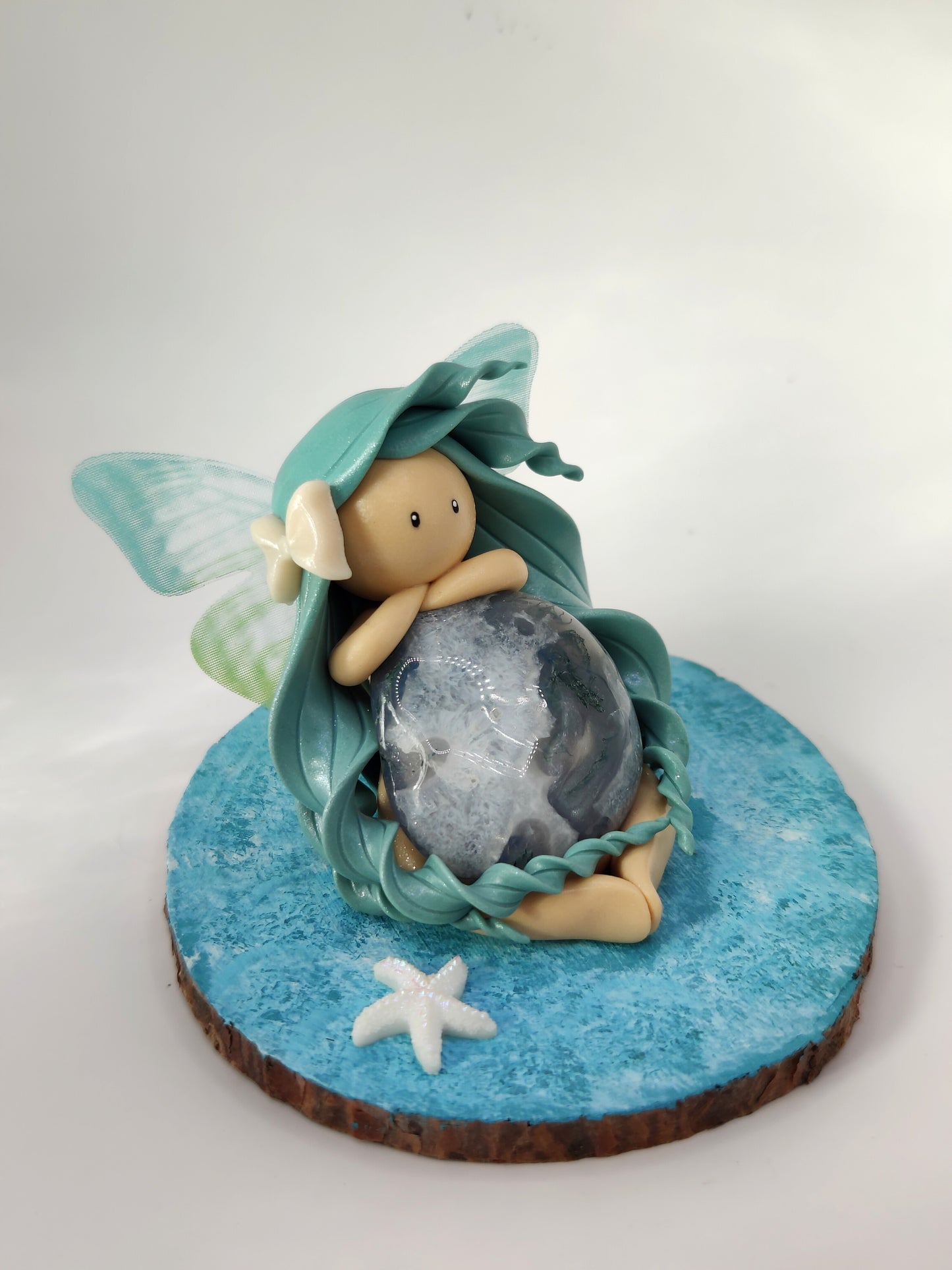 Fée des océans - Agate mousse