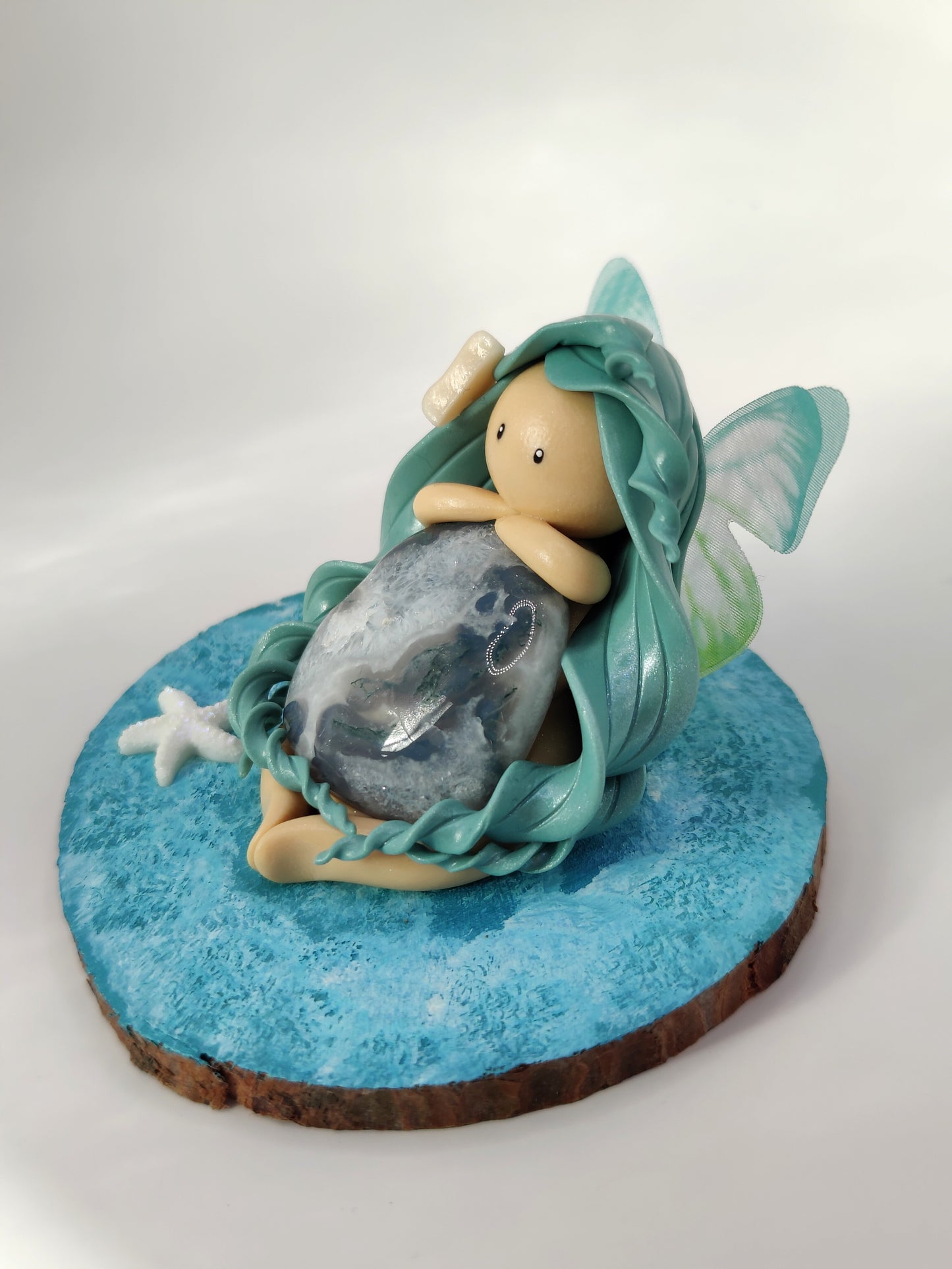 Fée des océans - Agate mousse