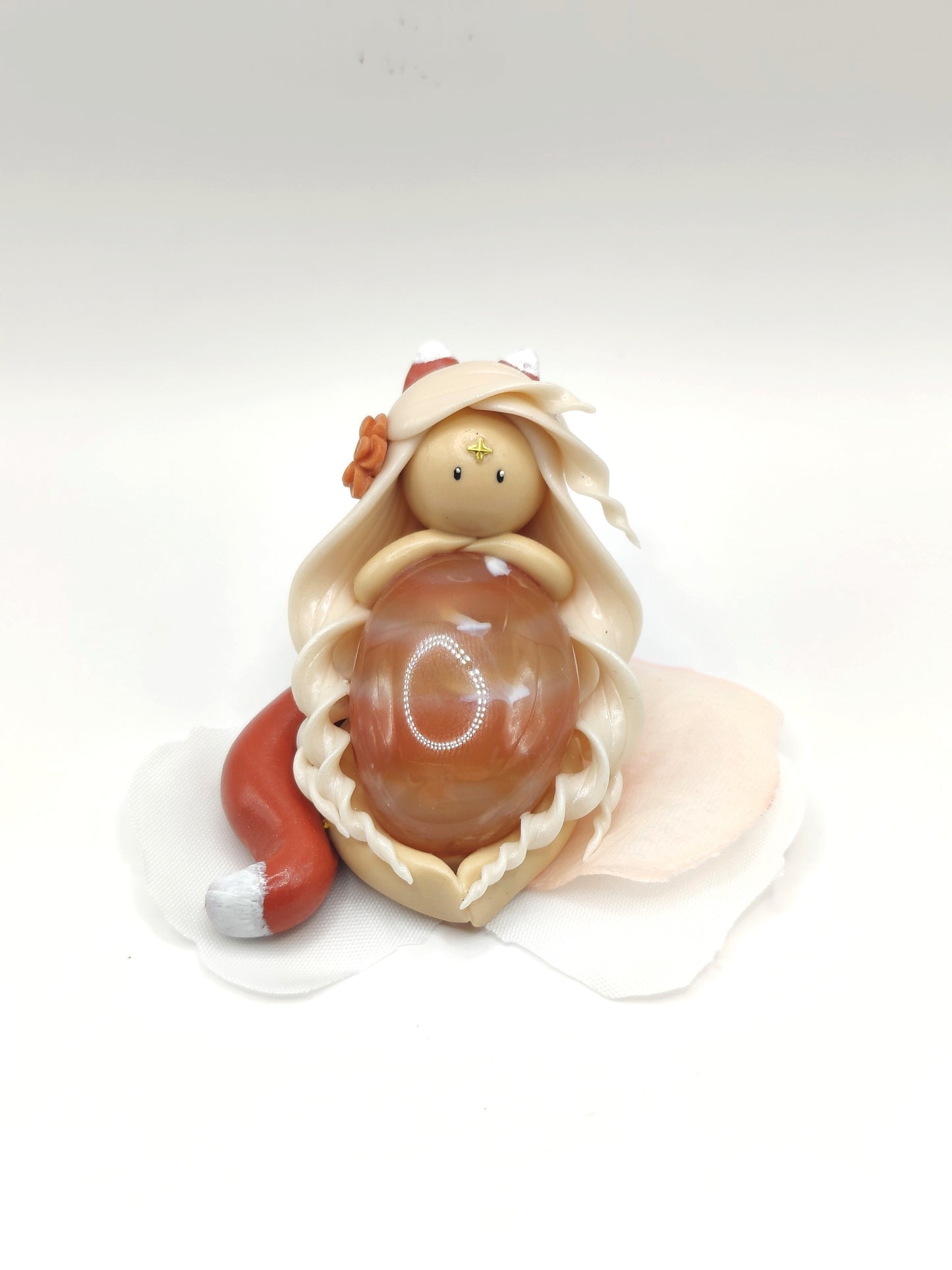 Renarde de courage - Cornaline